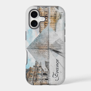 Watercolor Louvre iPhone Case – Artistic Paris