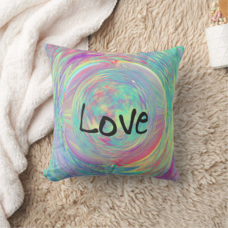 watercolor LOVE  Cushion
