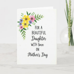 Watercolor Love Mothers Day Card