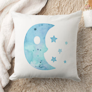 Watercolor Love You to the Moon And Back Cushion