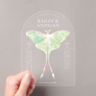 Watercolor Luna Moth Wedding