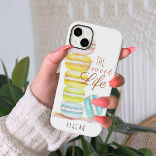 Watercolor Macarons The Sweet Life Cute Trendy Fun iPhone 13 Mini Case