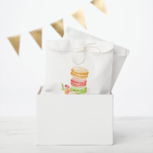 Watercolor Macaroons Favour Bag