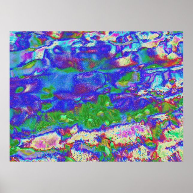 Watercolor Magic, digital abstract Poster (Front)