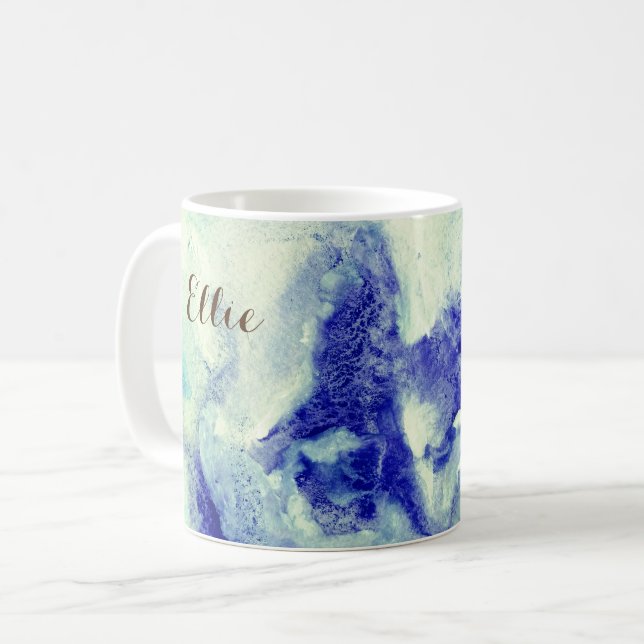 Watercolor Magic Personalised Coffee Mug (Front Left)