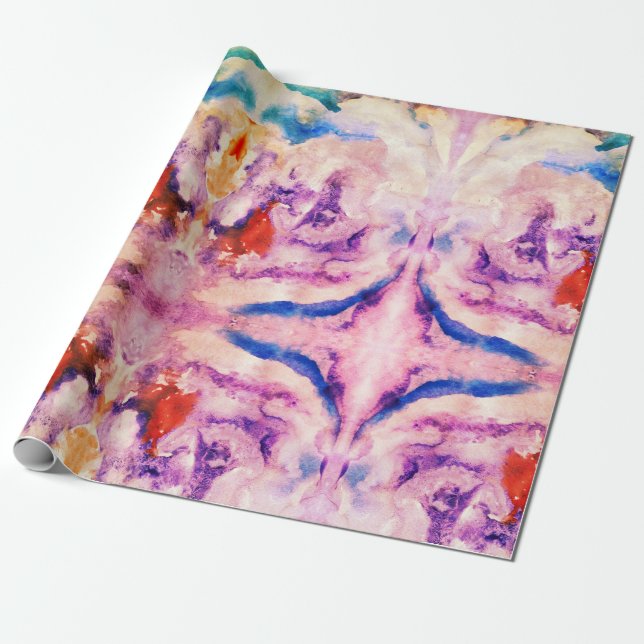Watercolor Magic Wrapping Paper (Unrolled)