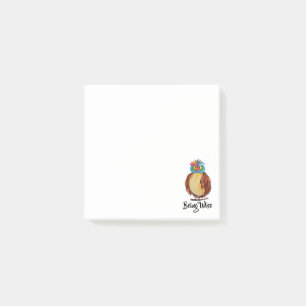 Watercolor Magical Owl With Rainbow Feathers Post-it Notes