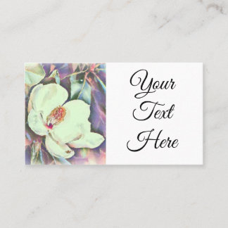 Watercolor Magnolia Business card