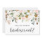 Watercolor Magnolia Cotton Garland Bridesmaid Card