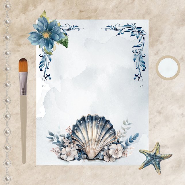 Watercolor Majestic Mia Wedding Scrapbook Paper (Creator Uploaded)