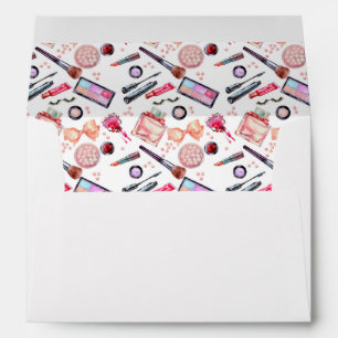 Watercolor Makeup Pattern Envelope