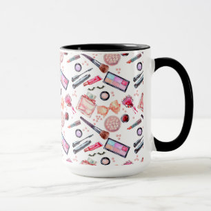 Watercolor Makeup Pattern Mug
