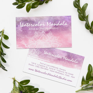 Watercolor Mandala Holistic Healing & Spiritual Business Card
