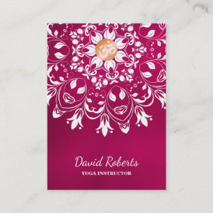 WATERCOLOR MANDALA LOGO CUSTOMIZED YOGA INSTRUCTOR BUSINESS CARD