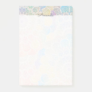 Watercolor mandala notes