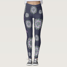 Watercolor Mandala Yoga Pants