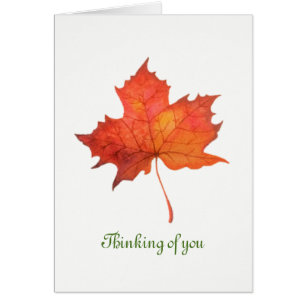 Watercolor Maple Leaf