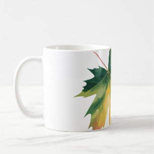 Watercolor Maple Leaf Customisable Classic Mug