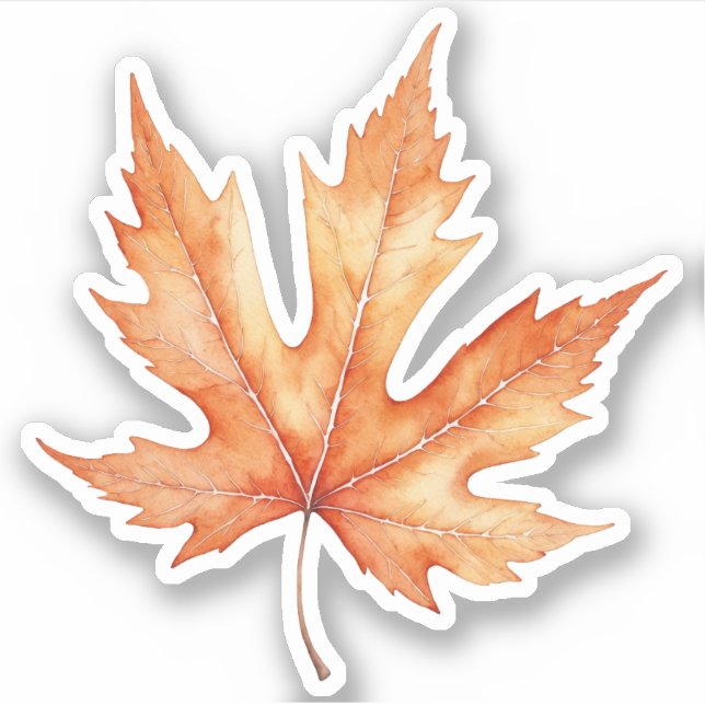 Watercolor Maple Tree Leaf (Front)