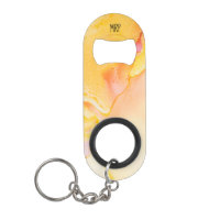 *~* Watercolor Marble Orange Yellow Gold Fuchsia
