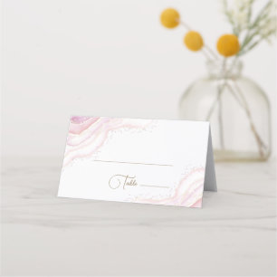 watercolor marble place card