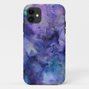 Watercolor Marble Purple Blue iPhone 5/5S Case