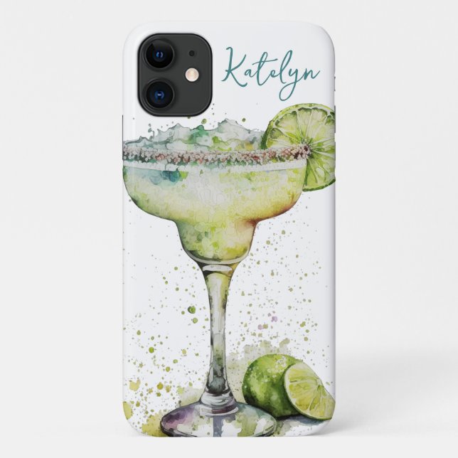 Watercolor Margarita Case-Mate iPhone Case (Back)