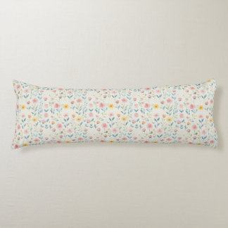 watercolor meadow bloom body cushion