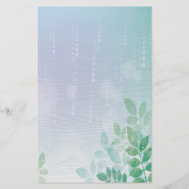 Watercolor Meadow Stationery (Front)