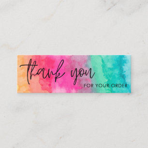 Watercolor Media Insert mini business card