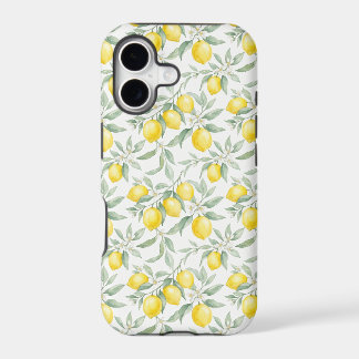 Watercolor Mediterranean Lemon Blossoms Seamless