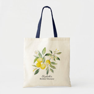Watercolor Mediterranean Lemon  Tote Bag