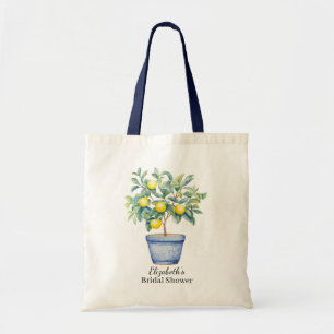 Watercolor Mediterranean Lemon  Tote Bag