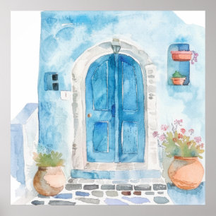 Watercolor Mediterranean Poster