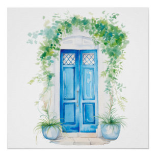 Watercolor Mediterranean  Poster