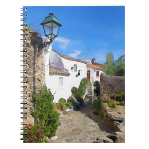 Watercolor Mediterranean village Notebook