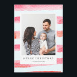 WATERCOLOR MERRIEST CHRISTMAS photo christmas Holiday Card<br><div class="desc"></div>