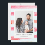 WATERCOLOR MERRIEST CHRISTMAS photo christmas Holiday Card<br><div class="desc"></div>