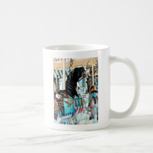 Watercolor Merry-Go-Round Horse Coffee Mug