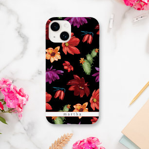 Watercolor Mexican Fiesta Flower Black Case-Mate iPhone 14 Case