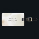 Watercolor minimal abstract natural elegant simple luggage tag<br><div class="desc">Watercolor minimal abstract natural elegant simple classy design.</div>