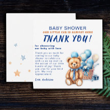 Watercolor minimalist baby shower boy