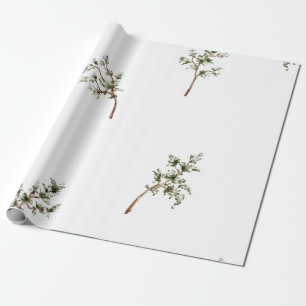 Watercolor Minimalist Pine Tree Woodland Wrapping Paper