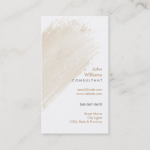 Watercolor Modern Nature Paints Brushstrokes Business Card