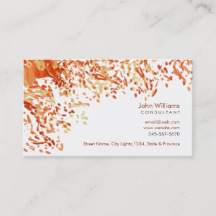 Watercolor Modern Nature Paints Brushstrokes Business Card