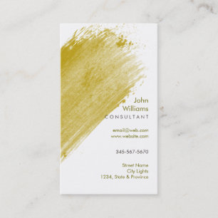 Watercolor Modern Nature Paints Brushstrokes Business Card