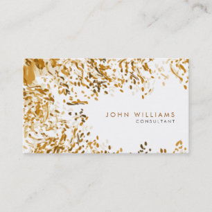 Watercolor Modern Nature Paints Confetti Business Card