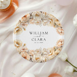 Watercolor Modern Peony Pastel Floral Wedding Paper Plate<br><div class="desc">Delight your guests with these watercolor modern peony pastel floral wedding paper plates! Featuring exquisite floral designs,  they add a touch of elegance to your reception. Perfect for serving appetizers or desserts,  these plates combine beauty and functionality for your special day.</div>