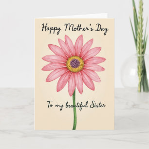 Watercolor Moms Day Bloom Card