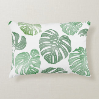 Watercolor monster, tropical seamless wallpaper. decorative cushion